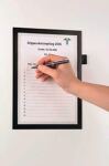 Magnetrahmen DIN A4, NW-Nr.: 9000492423 schwarz, selbstklebend,Front offen 1St./Btl.DURABLE  