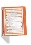 Wandhalter 5 Sichttafeln, NW-Nr.: 9000492452 orange m.Profilrahmen, DURABLE Komplett-Set  