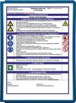 Sichttafel PP m.Profilrahmen dunkelblau DIN A4 reflexionsarm 5St./Btl.DURABLE