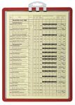 Infotafel DIN A4 m.Profilrahmen rot z.Aufhängen 5St./Btl.DURABLE