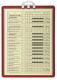 Infotafel DIN A4 m.Profilrahmen rot z.Aufhängen 5St./Btl.DURABLE