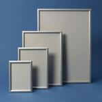 Klappr.Plakatmaß DIN A0 Klemmprofil 32mm silberf.elox.WSM