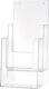 Tischprospekthalter 2 x, NW-Nr.: 9000493322 1/3 DIN A4/C6 lang, Ku.transp.freistehend HELIT