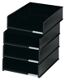 Briefablage Ku.sw. DINA4-B4 H90xB265xT350mm stapelbar m.Beschriftungsmaterial
