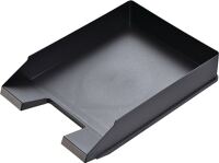 Briefablage DIN A4-C4 Ku.schwarz H67xB254xT347mm Griffmulde u.Beschriftungsfeld