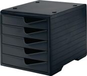 Ablagebox 5 Schubl.schwarz/schwarz Polystyrol H255xB270xT340mm STYRO