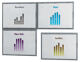 Sichttafel DINA4 PS-Folie, NW-Nr.: 9000493500 Rahmen alufarben, H322xB237xT230mm Wandmontage 4 St./Btl.