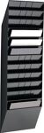 Prospekthalter, NW-Nr.: 9000493666 H1045xB348xT95mm, Anz.Fächer 12 A4 quer Polystyrol schwarz, DURABLE  