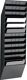 Prospekthalter H1045xB348xT95mm Anz.Fächer 12 A4 quer Polystyrol schwarz DURABLE