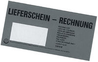Dokumententasche a.Pergamin Lieferschein/Rechnung 240x110x20mm