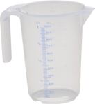 Messkanne 1000 ml PP, NW-Nr.: 9000495146 transp.D117xH165mm Griff, offen HÜNERSDORFF   