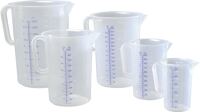 Messkanne 500 ml PP, NW-Nr.: 9000495150 transp.D90xH135mm Griff, geschl.HÜNERSDORFF geschlossener Griff  