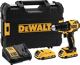 Akku-Schlagbohrschrauber DCD709D2T 18V 2Ah 1,5-13mm DEWALT