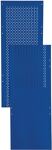 Lochblechseitenwand LOGS 80 H2000xB390mm blau RAL 5022 LOGS
