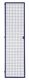 Gittertür LOGS 240 H1970xB540mm blau RAL 5022 abschl.LOGS
