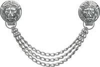 Löwenkopfkette SAMUEL L.ca.32cm silber Messing,vern.FHB