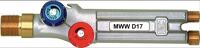 Griffstück Druckguss-Messing W 21,4x20 Gg 17mm MWW