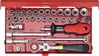 Steckschlüsselsatz TORX 33tlg. m.Readyflex Knarre