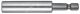 Bithalter 1/4Zoll L.100mm Antrieb E6,3 m.Sprengring/Magnet VA-Hülse wiha