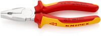 Kombizange L.190mm verchr.Mehrkomp.-Hüllen VDE KNIPEX