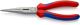 Flachrundzange L.200mm pol.ger.Mehrkomp.-Hülle KNIPEX