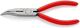 Flachrundzange L.160mm flach/rund 40Grad gew.pol.Ku.-Überzug KNIPEX