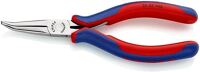 Elektronik-Greifzange Gesamt-L.145mm flachrunde Backen Form 8 Mehrkomp.-Hüllen