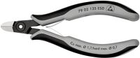 Präzisions-Elektronik-Seitenschneider L.125mm Form 0 Facette ja,sehr kl. ESD