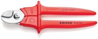 Kabelschere L.230mm Kopf pol.VDE Ku.umspritzt KNIPEX