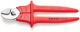 Kabelschere L.230mm Kopf pol.VDE Ku.umspritzt KNIPEX