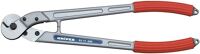 Drahtseil-/Kabelschere L.445mm pol. Drahtseil-D.10mm KNIPEX Kupfer-/Alu-