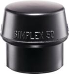Schonhammerkopf SIMPLEX Kopf-Ø 30mm Gum.schwarz mittelh.HALDER