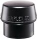 Schonhammerkopf SIMPLEX Kopf-Ø 50mm Gum.schwarz mittelh.HALDER