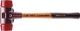 Schonhammer SIMPLEX L.350mm Kopf-D.50mm hart HO Plastik rot HALDER
