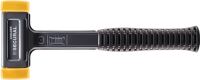 Schonhammer SECURAL L.310mm Kopf-D.35x45mm rückschlagfrei mittelh.PU gelb HALDER