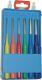 Splintentreibersatz 6tlg. D.3-10mm ganzverchr.farbig pulverb. Rennsteig