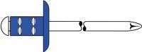Blindniet PolyGrip® Nietschaft dxl 4,8x10,0mm Stahl/Stahl 500 St.GESIPA