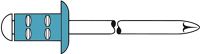 Blindniet PolyGrip® Nietschaft dxl 4x13mm VA 500 St.GESIPA