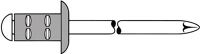 Blindniet PolyGrip® Nietschaft dxl 3,2x8,0mm Alu/Edelstahl 100 St.GESIPA