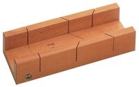 Gehrungsschneidlade L400xB80xH60mm Rotbuchenholz lack.