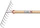 Gartenrechen Arbeits-B.428mm 16 Zinken m.konischer Dülle,o.Stiel IDEAL