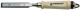 Stechbeitel Schneiden-B.45mm m.Zwinge Weißbuchenh.Ulmer Form CV-Stahl PROMAT