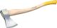 Forstaxt Rheinische Form 1250g Stiel-L.700mm OCHSENKOPF Kopf goldfarbig