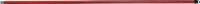 Besenstiel L.1400mm D.24mm m.Gewinde/Aufhängekappe/Kunststoffbe.Pinus Taeda rot