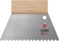 Kleberspachtel L.180mm B.180mm Zahn B2 Trapezzahnung