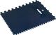 Plastikspachtel gezahnt 2seitg gezahnt 4x4x4/8x8x8mm Zahnungen elastisch