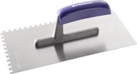 Glättekelle L.280mm B.130mm Zahn 6x6 rostfrei,m.H-Heft VA S.0,7mm PROMAT