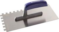 Glättekelle L.280mm B.130mm Zahn 10x10 rostfrei,H-Heft VA S.0,7mm PROMAT