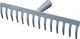 Straßenrechen Arbeits-B.345mm Zinken-L.55 mm,14 Zinken