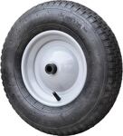 Luftrad D.400mm Radbreite 100mm m.Achse u.Kunststoffgleitlager CAPITO